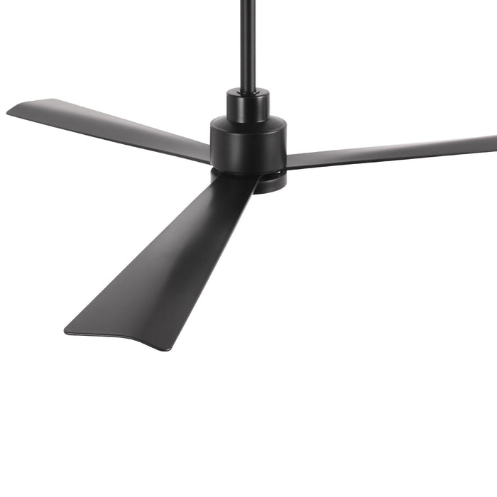 52 Inch Dinah Modern Downrod Mount Ceiling Fan with Remote Control and LED Light - Sweatfully