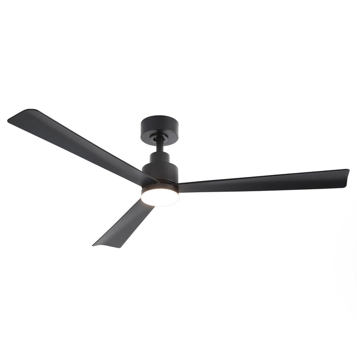 52 Inch Dinah Modern Downrod Mount Ceiling Fan with Remote Control and LED Light - Sweatfully
