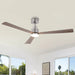 52 Inch Dinah Modern Downrod Mount Ceiling Fan with Remote Control and LED Light - Sweatfully
