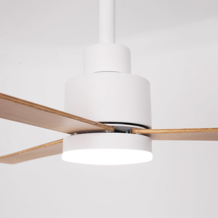52 Inch Dinah Modern Downrod Mount Ceiling Fan with Remote Control and LED Light - Sweatfully