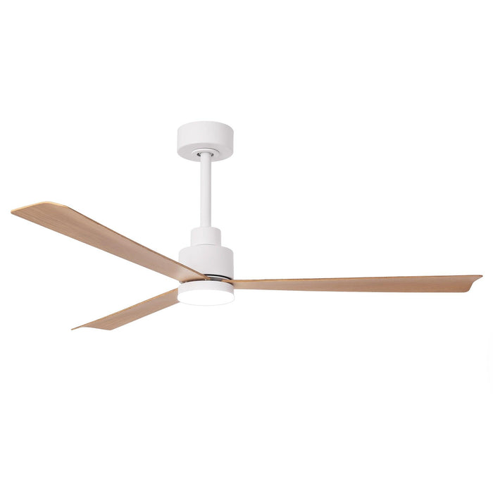 52 Inch Dinah Modern Downrod Mount Ceiling Fan with Remote Control and LED Light - Sweatfully