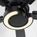 52 Inch Arlen Double-sided Blades Downrod Mount LED Ceiling Fan with Remote Control - Sweatfully