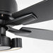 52 Inch Arlen Double-sided Blades Downrod Mount LED Ceiling Fan with Remote Control - Sweatfully