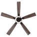 52 Inch Arlen Double-sided Blades Downrod Mount LED Ceiling Fan with Remote Control - Sweatfully