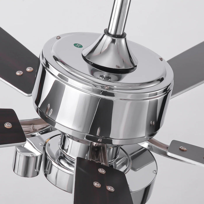 52 Inch Arlen Double-sided Blades Downrod Mount LED Ceiling Fan with Remote Control - Sweatfully
