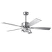 52 Inch Arlen Double-sided Blades Downrod Mount LED Ceiling Fan with Remote Control - Sweatfully