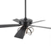 52 Inch Levi Double-sided Blades Downrod Mount LED Ceiling Fan with Remote Control - Sweatfully