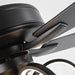 52 Inch Levi Double-sided Blades Downrod Mount LED Ceiling Fan with Remote Control - Sweatfully