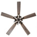 52 Inch Levi Double-sided Blades Downrod Mount LED Ceiling Fan with Remote Control - Sweatfully