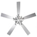 52 Inch Levi Double-sided Blades Downrod Mount LED Ceiling Fan with Remote Control - Sweatfully