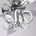 52 Inch Levi Double-sided Blades Downrod Mount LED Ceiling Fan with Remote Control - Sweatfully