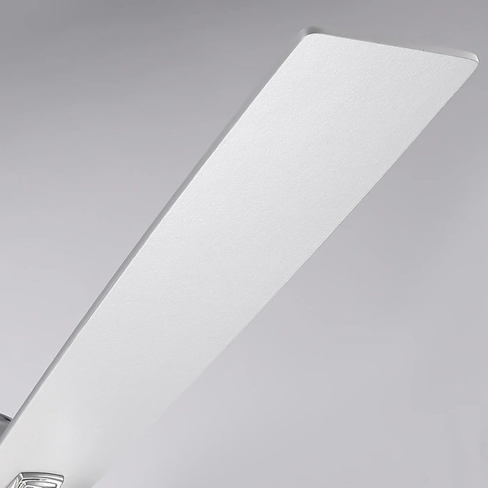 52 Inch Levi Double-sided Blades Downrod Mount LED Ceiling Fan with Remote Control - Sweatfully