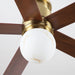 52 Inch Fanny Double-sided Blades Flush Mount LED Ceiling Fan with Remote Control - Sweatfully