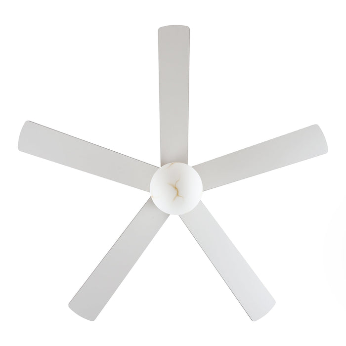 52 Inch Alva Double-sided Blades Downrod Mount LED Ceiling Fan with Remote Control - Sweatfully