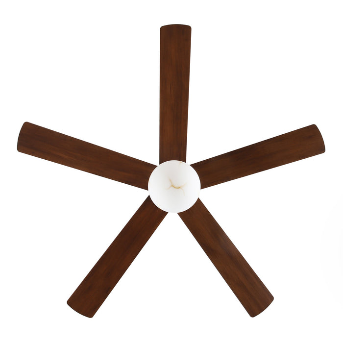 52 Inch Alva Double-sided Blades Downrod Mount LED Ceiling Fan with Remote Control - Sweatfully