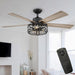 52" Divisadero Farmhouse Ceiling Fan with Remote Control - Sweatfully