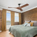 52" Wesley Industrial DC Motor Downrod Mount Reversible Ceiling Fan with Remote Control - Sweatfully