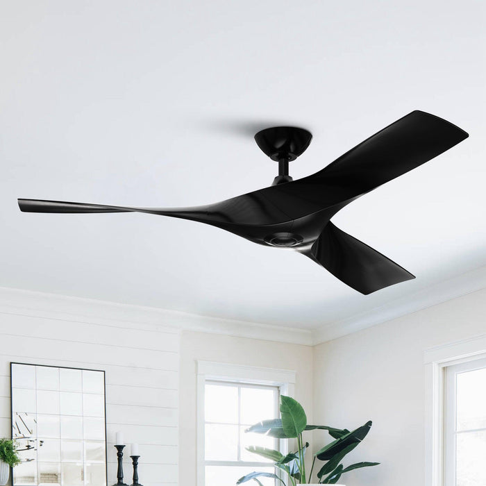 52" Wesley Industrial DC Motor Downrod Mount Reversible Ceiling Fan with Remote Control - Sweatfully