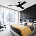 52" Wesley Industrial DC Motor Downrod Mount Reversible Ceiling Fan with Remote Control - Sweatfully