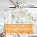 52" Cason Modern Downrod Mount Reversible Ceiling Fan with Lighting and Remote Control - Sweatfully