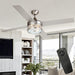 52" Cason Modern Downrod Mount Reversible Ceiling Fan with Lighting and Remote Control - Sweatfully