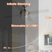 52" Cason Modern Downrod Mount Reversible Ceiling Fan with Lighting and Remote Control - Sweatfully