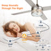 52" Cason Modern Downrod Mount Reversible Ceiling Fan with Lighting and Remote Control - Sweatfully