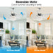 52" Berkshire Modern Downrod Mount Reversible Crystal Ceiling Fan with Lighting and Remote Control - Sweatfully