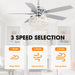 52" Elkton Modern Reversible Crystal Fandelier with Lighting and Remote Control - Sweatfully