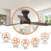 48" Beckette Farmhouse Flush Mount Reversible Ceiling Fan with Lighting and Remote Control - Sweatfully