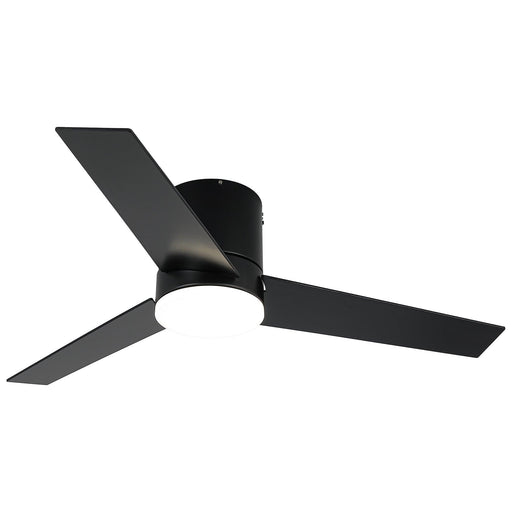 48" Flush Mount Ceiling Fan 3 Blades with LED Lighting and Remote Control - Sweatfully