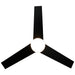 48" Flush Mount Ceiling Fan 3 Blades with LED Lighting and Remote Control - Sweatfully