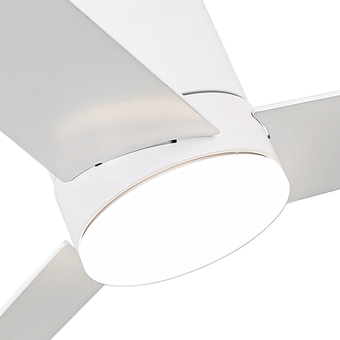 48" Flush Mount Ceiling Fan 3 Blades with LED Lighting and Remote Control - Sweatfully