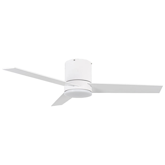48" Flush Mount Ceiling Fan 3 Blades with LED Lighting and Remote Control - Sweatfully