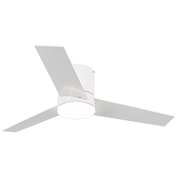 48" Flush Mount Ceiling Fan 3 Blades with LED Lighting and Remote Control - Sweatfully