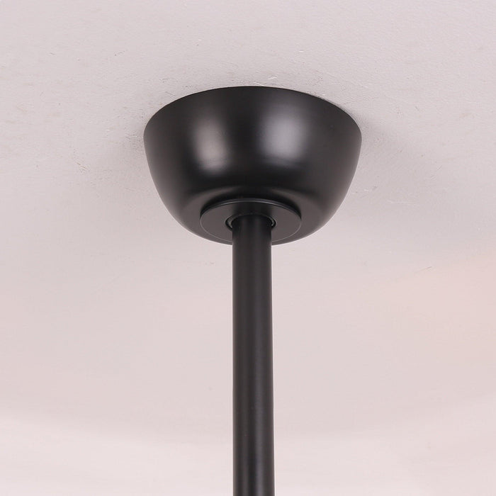 52" Dicken Modern Downrod Mount Reversible Crystal Ceiling Fan with Lighting and Remote Control - Sweatfully