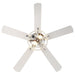 52" Dicken Modern Downrod Mount Reversible Crystal Ceiling Fan with Lighting and Remote Control - Sweatfully