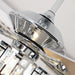52" Dicken Modern Downrod Mount Reversible Crystal Ceiling Fan with Lighting and Remote Control - Sweatfully