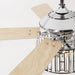 52" Dicken Modern Downrod Mount Reversible Crystal Ceiling Fan with Lighting and Remote Control - Sweatfully