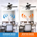 52" Urbana Downrod Mount Reversible Industrial Ceiling Fan with Lighting and Pull Chain - Sweatfully