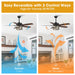 52" Alward Smart Fan with Light Kit - Sweatfully