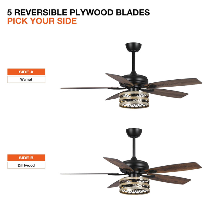 52" Alward Smart Fan with Light Kit - Sweatfully