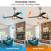 52" Farmhouse Satin Nickel Downrod Mount Reversible Crystal Ceiling Fan with Lighting and Remote Control - Sweatfully