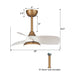 28" Modern DC Motor Downrod Mount Reversible Ceiling Fan with LED Lighting and Remote Control - Sweatfully