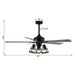 52" Kashmir Traditional Downrod Mount Reversible Ceiling Fan with Lighting and Remote Control - Sweatfully