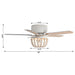 48" New Delhi Farmhouse Flush Mount Reversible Ceiling Fan with Lighting and Remote Control - Sweatfully
