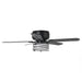 48" Athens Industrial Flush Mount Reversible Ceiling Fan with Lighting and Remote Control - Sweatfully