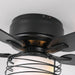 48" Athens Industrial Flush Mount Reversible Ceiling Fan with Lighting and Remote Control - Sweatfully