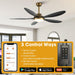 52" Punjab Smart Fan with LED Light - Sweatfully