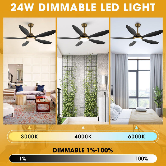 52" Punjab Smart Fan with LED Light - Sweatfully